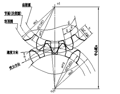 錐齒輪剖析圖-鑄通齒輪